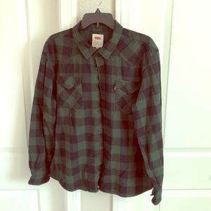 Men’s Levi’s Button Down Flannel Shirt